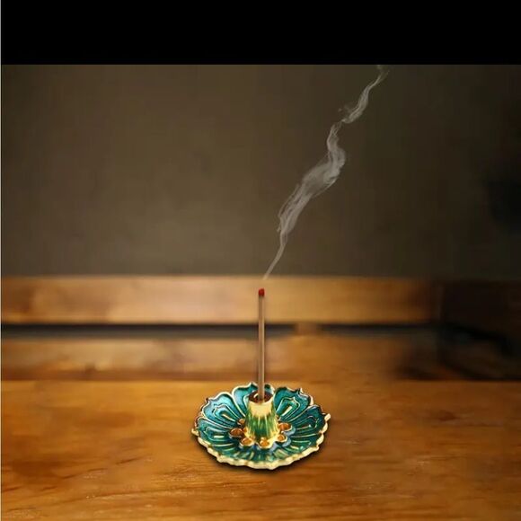 Incense Bundle of 3 Shimmering Holders Red, Blue & Green (VERY SMALL) - Picture 14 of 14